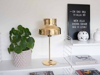 Bumling bordslampa Mässing