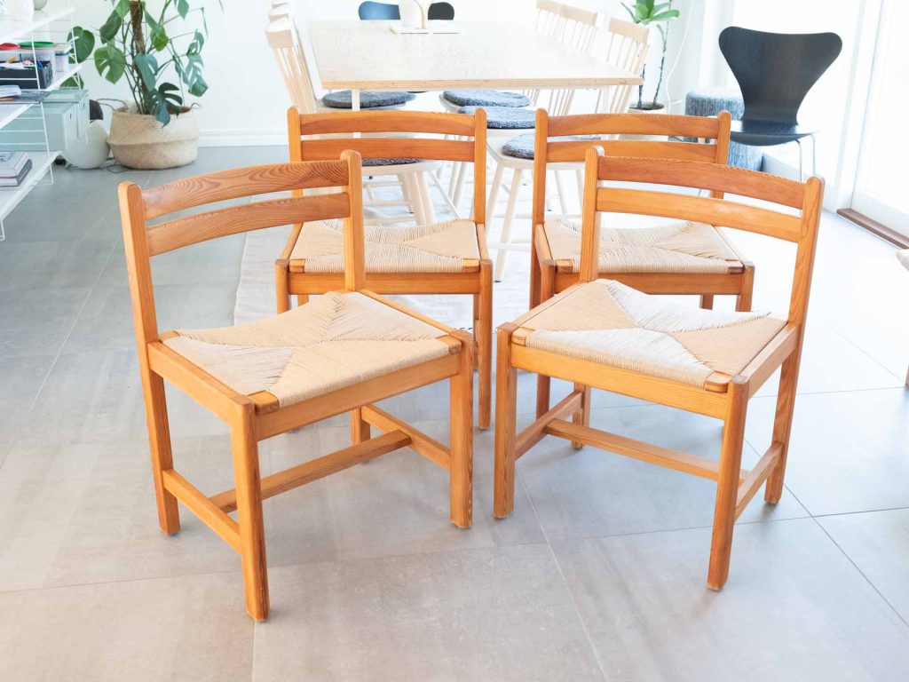 Nyflätade stolar Asserbo design BØRGE MOGENSEN