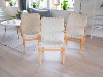 3st Bruno Mathsson Mina ljus sadelgjord