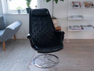 Jetson svart skinn