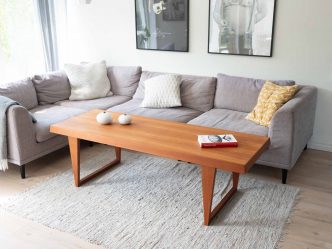 Soffbord i teak 168x60x50