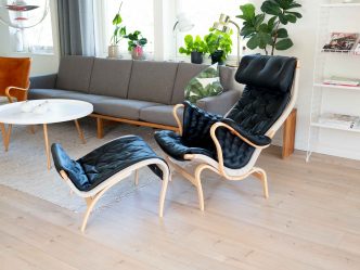 Pernilla 69 med fotpall Bruno Mathsson