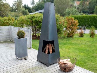 Eldstad i Corten