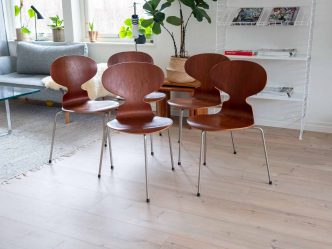 Fritz Hansen Myran teak tre ben
