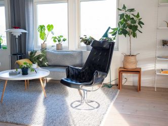 Bruno Mathsson Jetson svart skinn