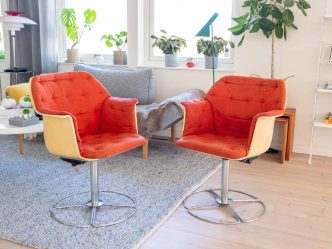 Coola Retrofåtöljer med snurr