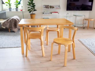 Alvar Aalto bord och Stol 68