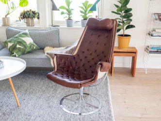 Bruno Mathsson Jetson Dakota skinn