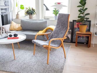 Lamino med fårskinn Scandinavian grey