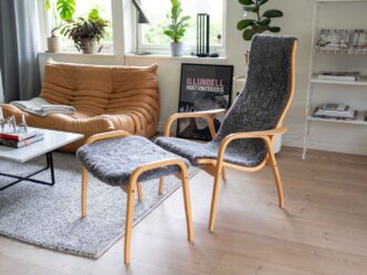Lamino med fotpall bok