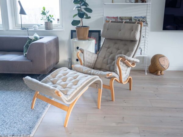 Pernilla 69 med fotpall Bruno Mathsson Flax 21 - Bild 2