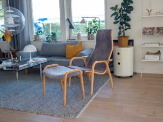 Lamino bok Grått fårskinn